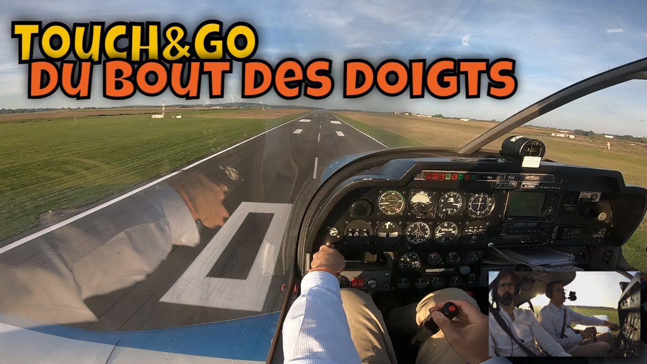 Robin DR400 Touch and Go Pontoise