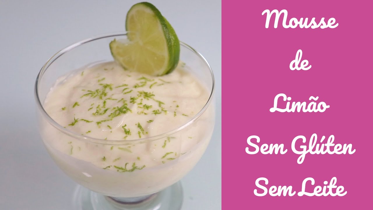 MOUSSE DE LIMÃO SEM GLÚTEN E SEM LEITE | FÁCIL