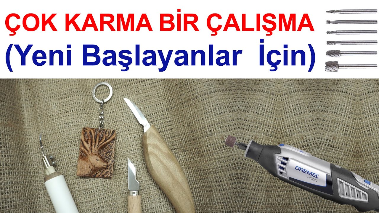 Ahşap Oymaya Yeni Başlayanlar İçin Karma Çalışma (Wood Carving)