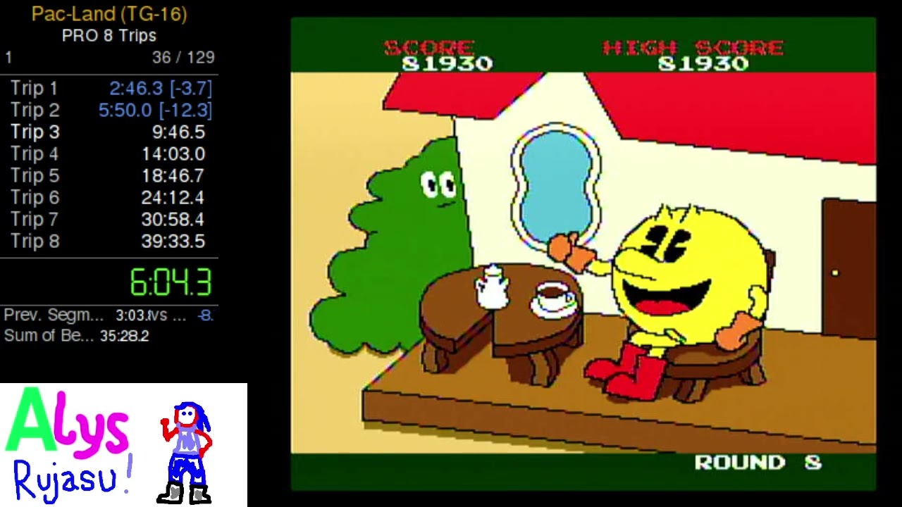 Pac-Land PRO 4 Trips in 13m