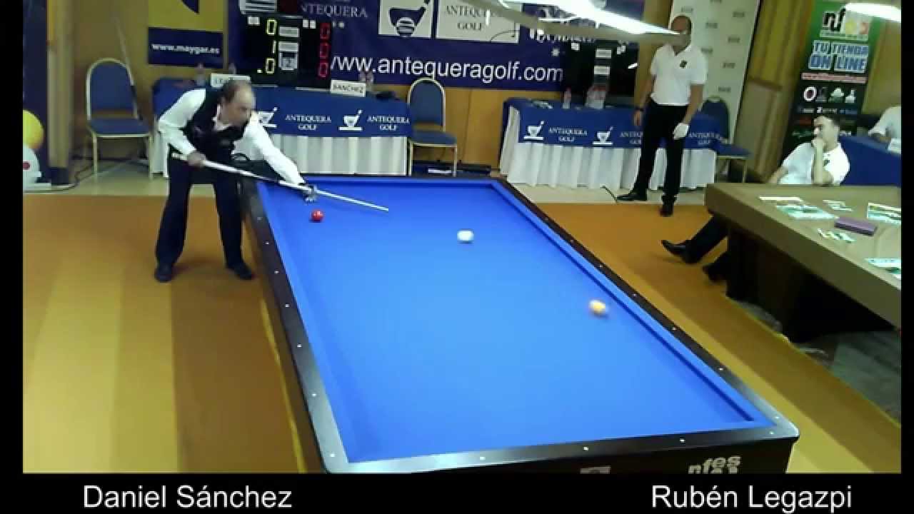 G.P España de billar a tres bandas. Torneo Euroquinoa. Final. Daniel Sánchez y Rubén legazpi