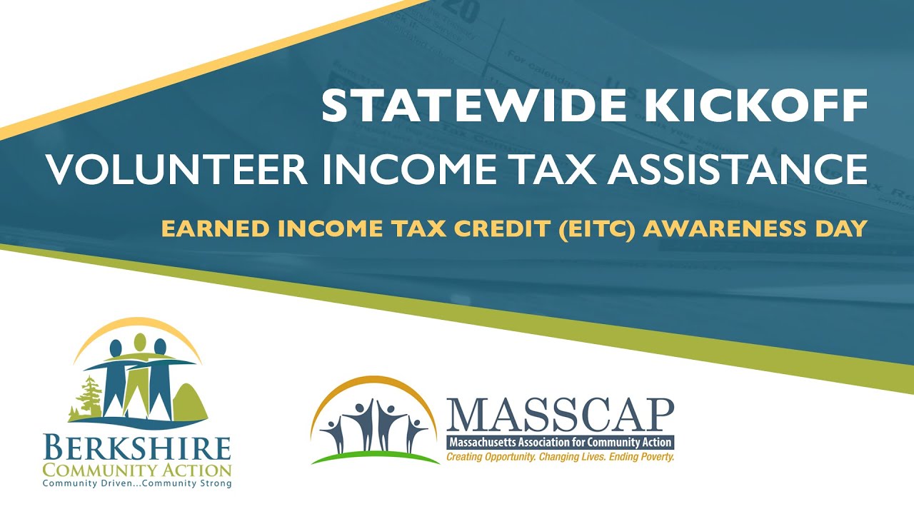 MASSCAP Statewide Kickoff Volunteer Income Tax Program Kickoff 1 28 22