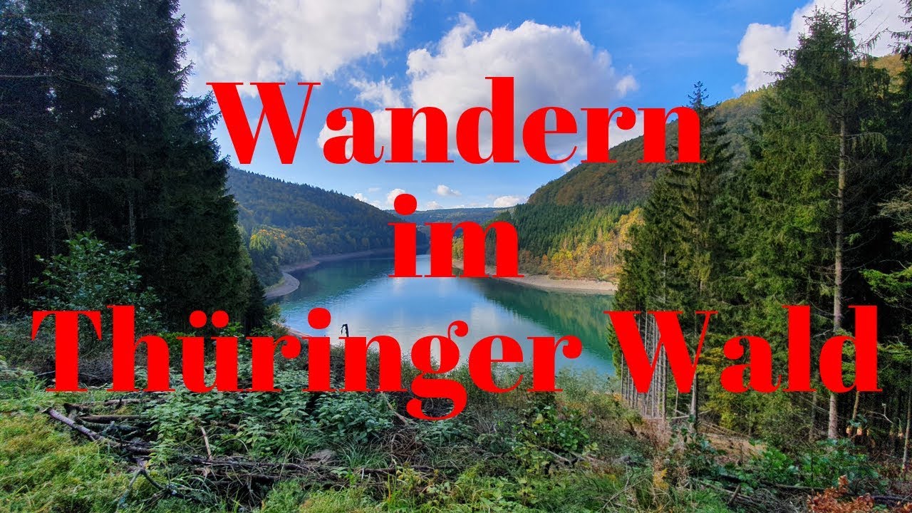 15,6 Km Rundwanderweg um die Talsperre Schönbrunn im Thüringer Wald mit Herbstimpressionen