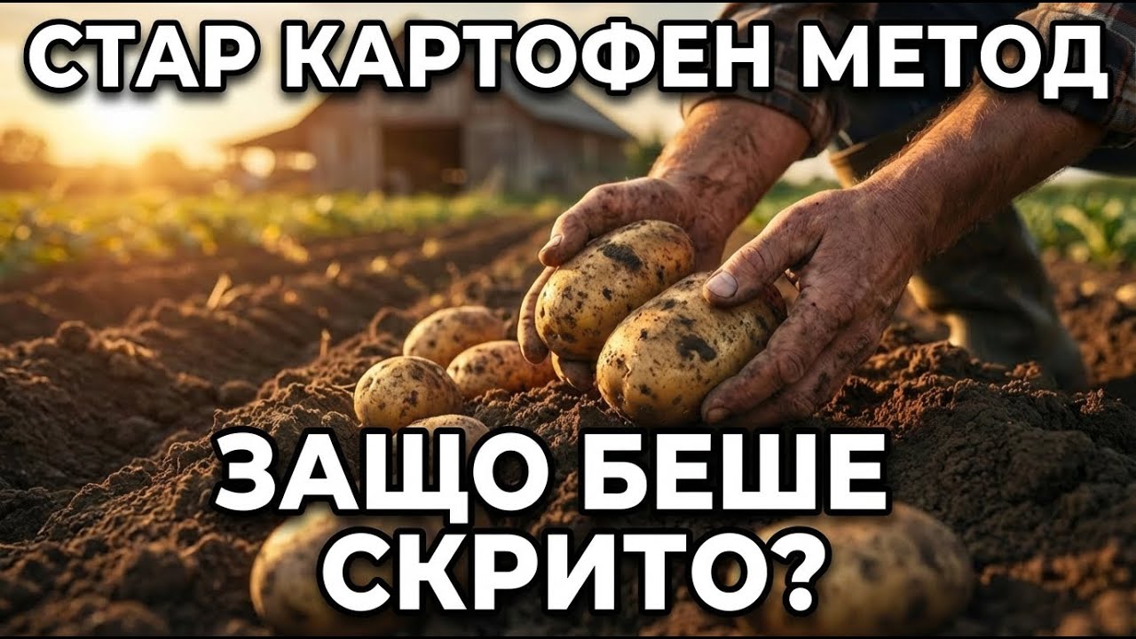 Методът с Картофите, Който Беше Премахнат от Книгите — 3 Пъти Повече Реколта Без Копаене
