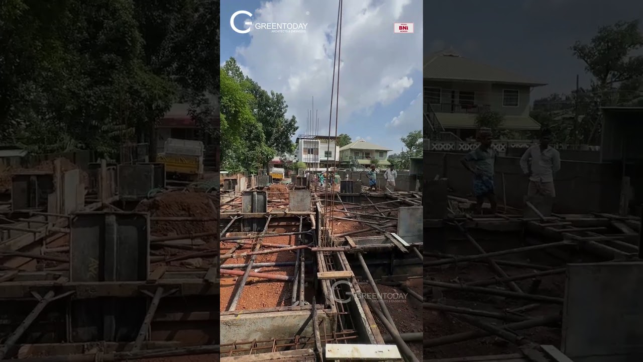 Ongoing Project At Thuthiyoor,kakkanad By GreenToday Architects and Engineers#kerala#construction