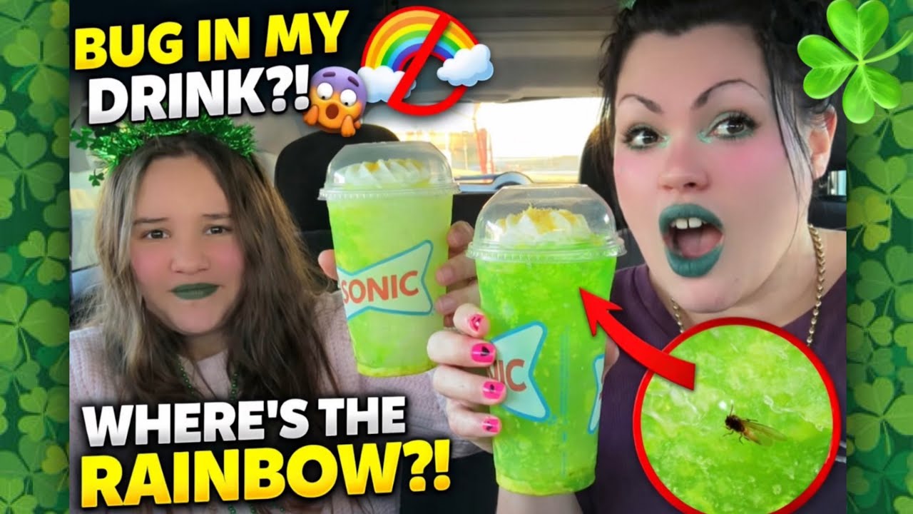 I Tried Sonic’s Viral Sour Shamrock Slush… HUGE Mistake 🤢🍀 