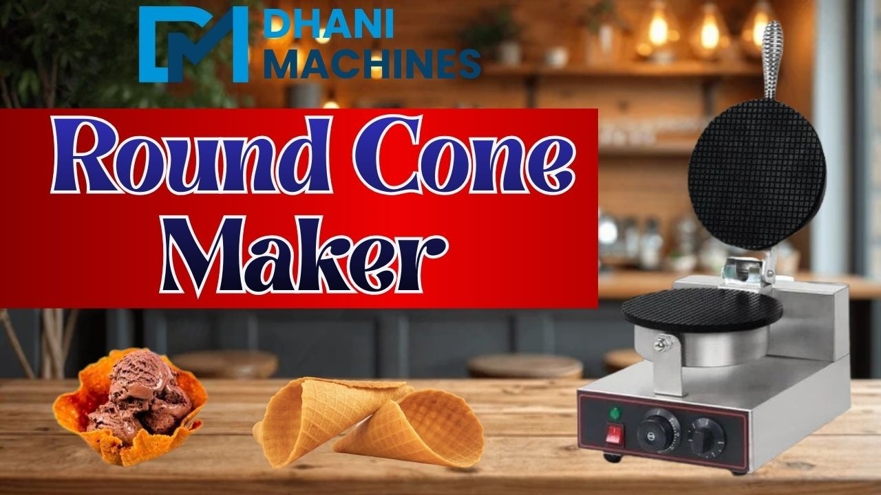 Ice Cream Cone Making Machine Demo | Commercial Round Cone Maker