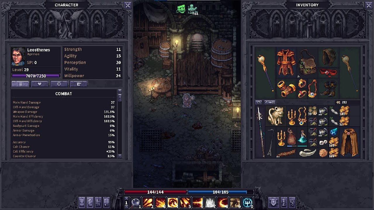 Stoneshard - Pyromancer vs End Game Human Dungeon - Permadeath - Rags to Riches