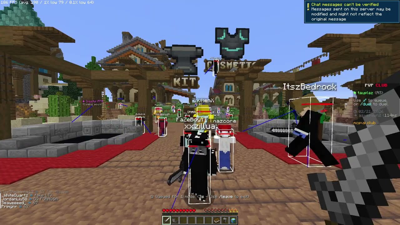 I PLAYED REAL MINECRAFT FOR THE FIRST TIME ! PVP