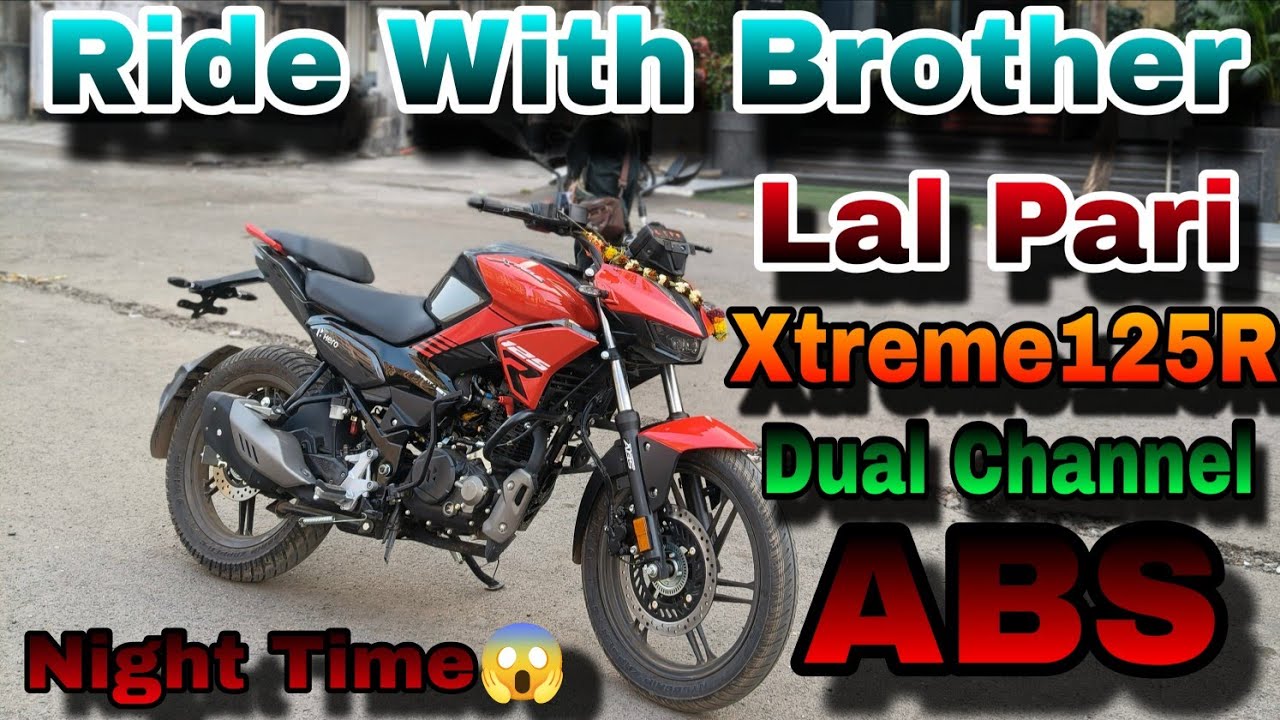 😱Night Time Ride Hero Xtreme 125R Dual Channel ABS Aggressive Look🔥 Public Reaction🥰 Full Enjoyment