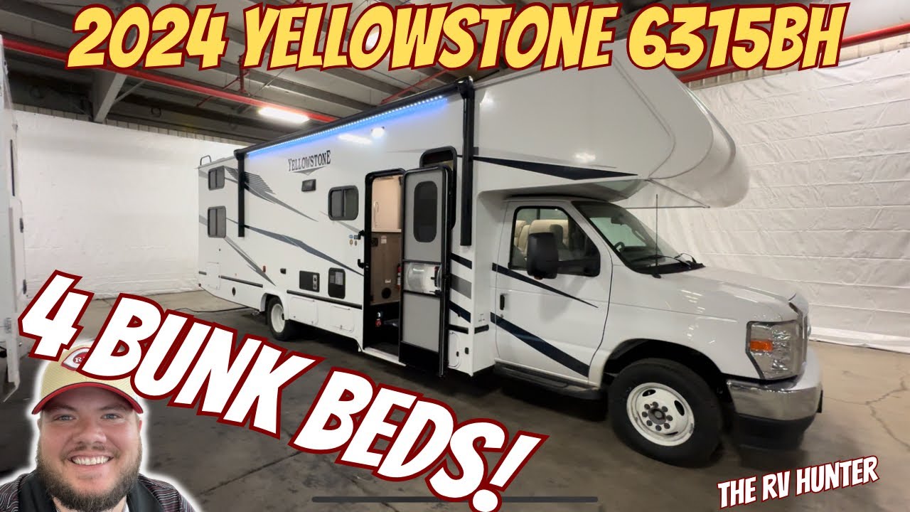 Four Bunkbeds in a Class C!!! 2024 Yellowstone 6315BH full tour