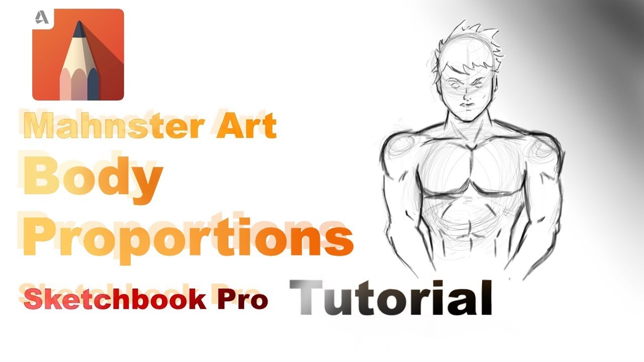 How to Draw Body Proportions | Sketchbook Pro | Tutorial | Mahnster Art