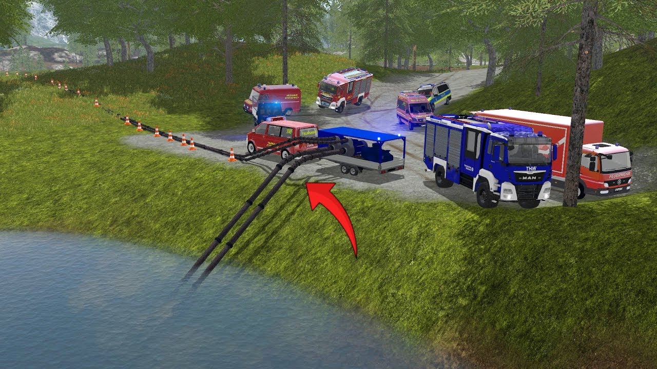 LS17 - XXL Großeinsatz für die Feuerwehr & THW - See wird komplett leer gepumpt! 4K SPEZIAL Folge