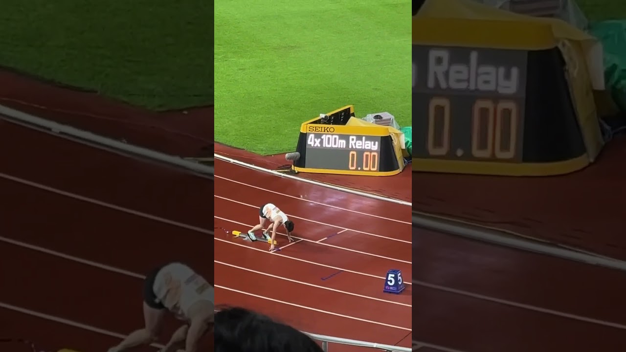 2025광저우 세계육상 릴레이 4X100 예선전 한국팀