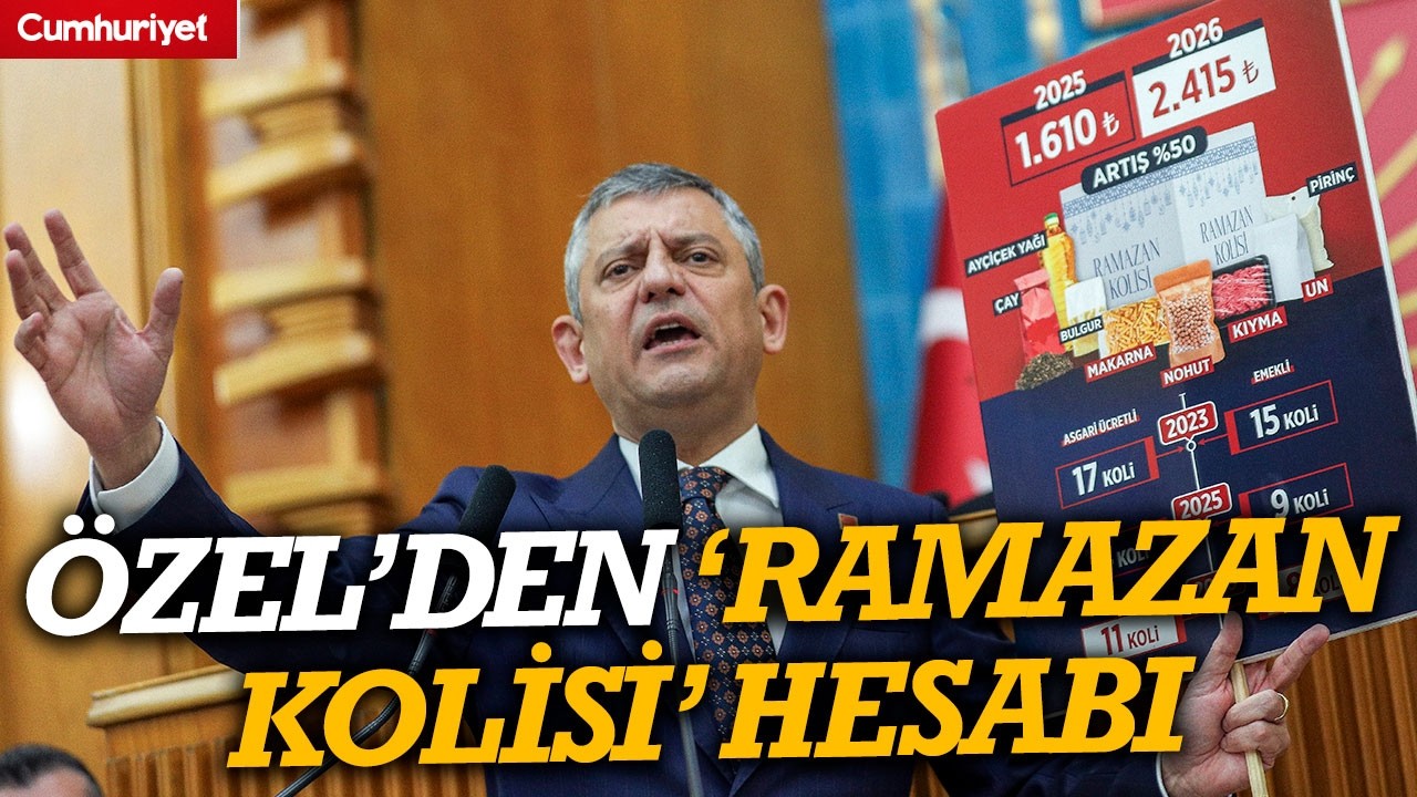 Özgür Özel'den 'ramazan kolisi' hesabı: Yüzde 50 artışla...