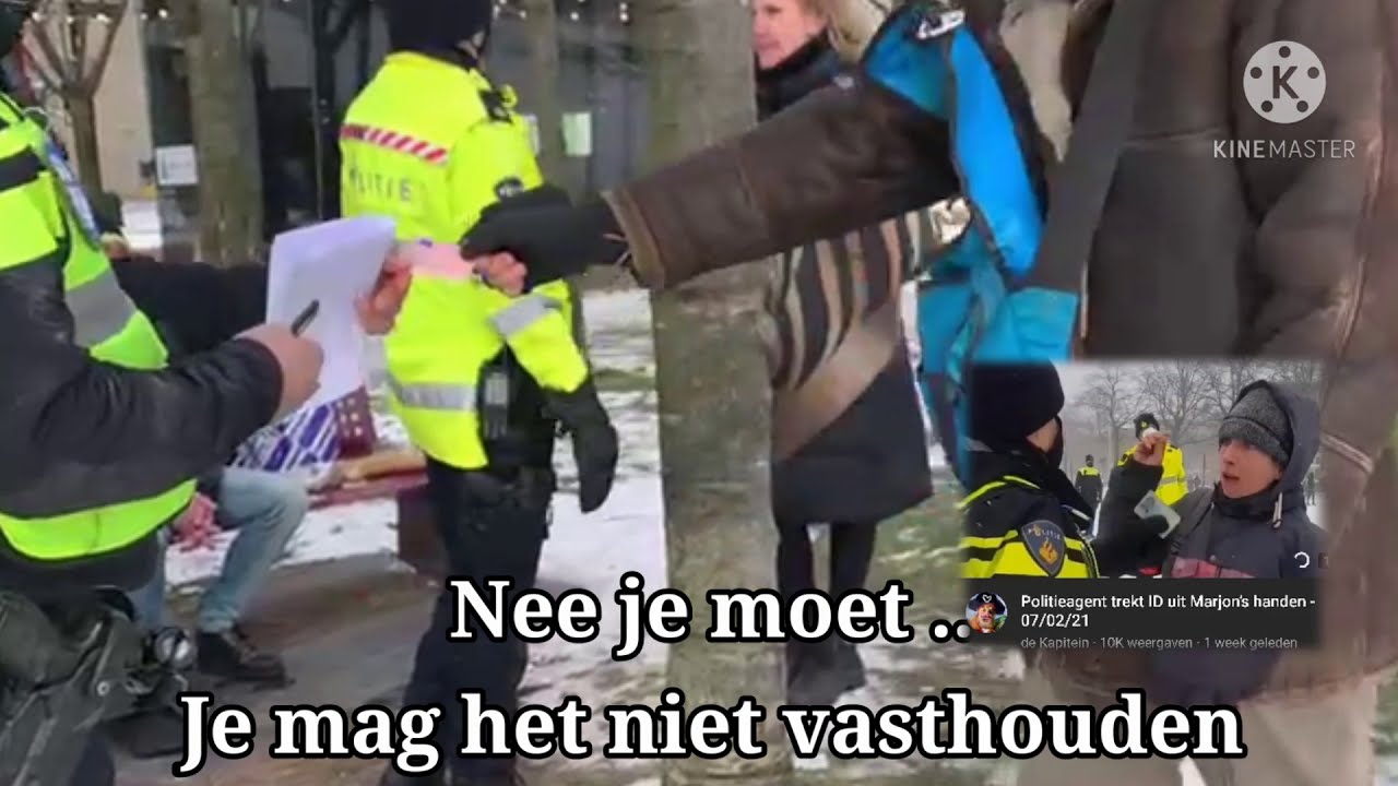 Man laat ze ID niet los !  Agent is Machteloos & verzint van alles om ID te bemachtigen ! 14/02/2021