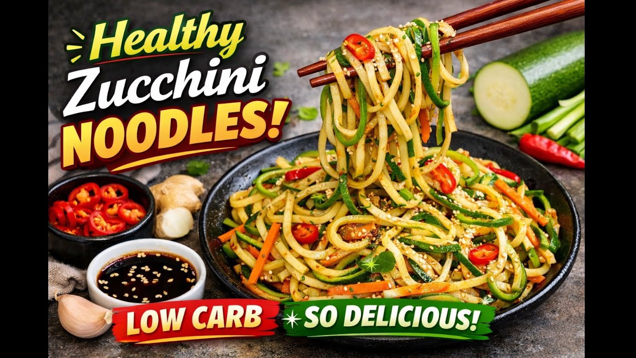 Noodles Without Guilt 😍 | Zucchini Noodles with Chinese Twist