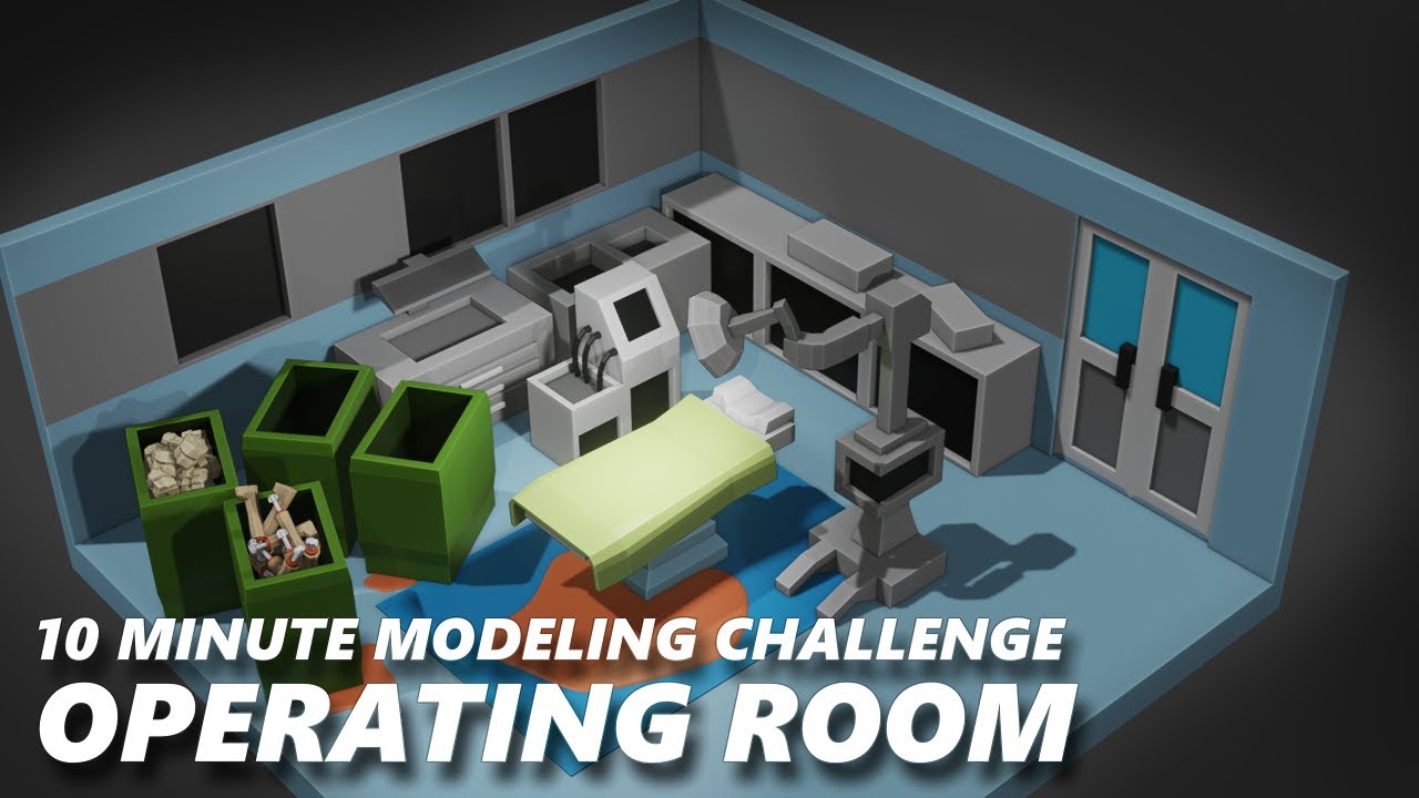 10 Minute Modeling Challenge Ep 110 - Operating Room