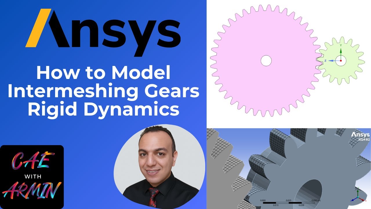 ⚙️ Учебное пособие по ANSYS | Динамика жёсткой конструкции | Взаимозацепляющиеся зубчатые передач...