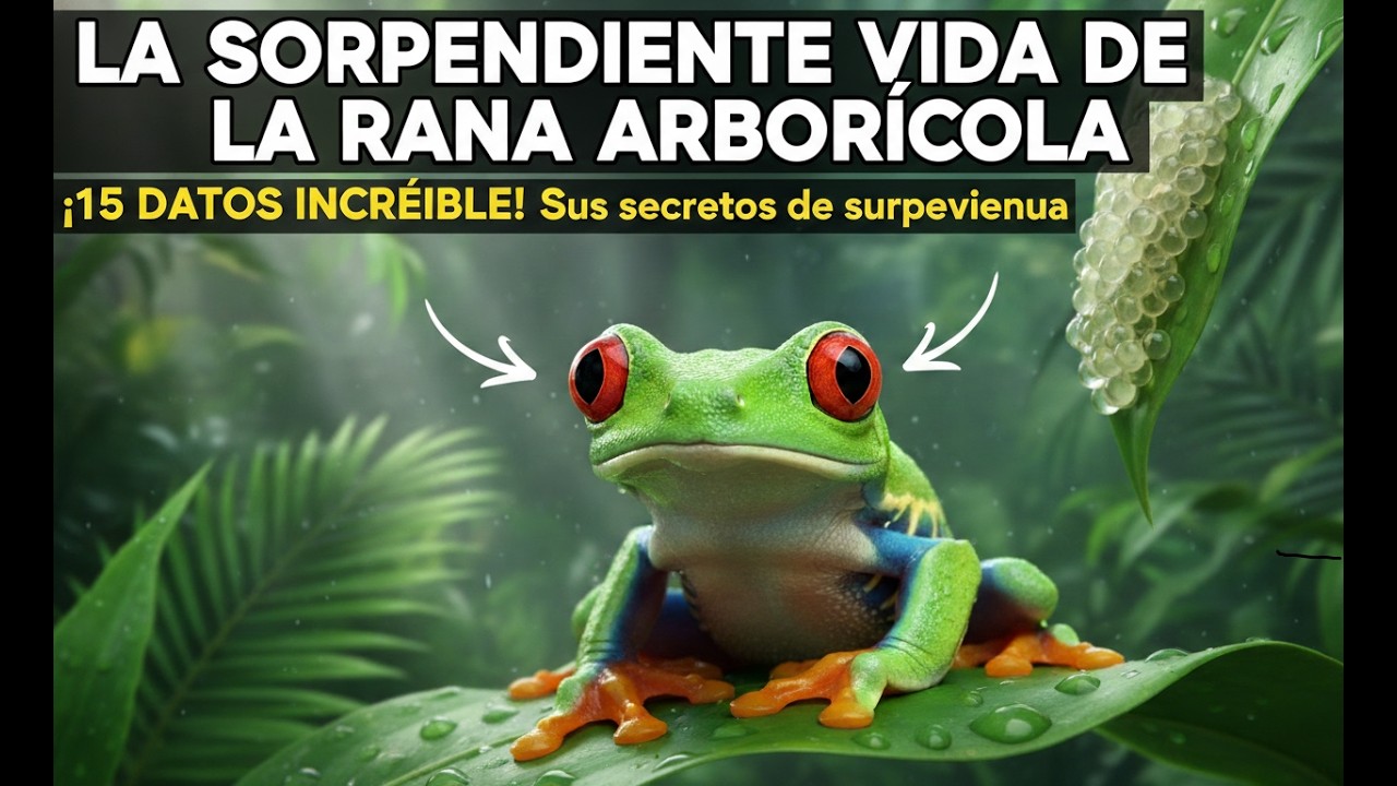 Rana arborícola: defensas increíbles
