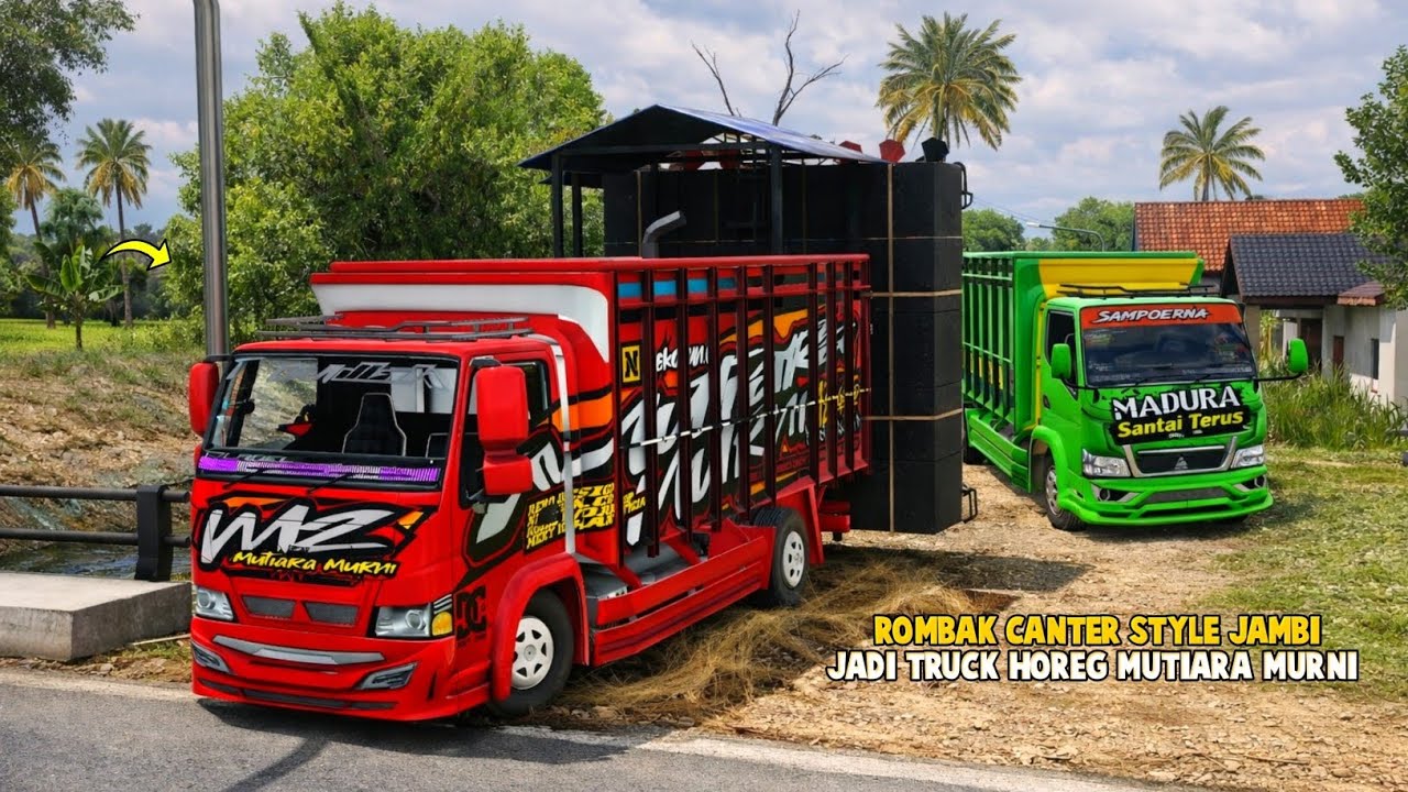 Muat Sound Horeg Ke Desa Untuk Karnaval Sound Horeg🤩ES Truck Simulator ID