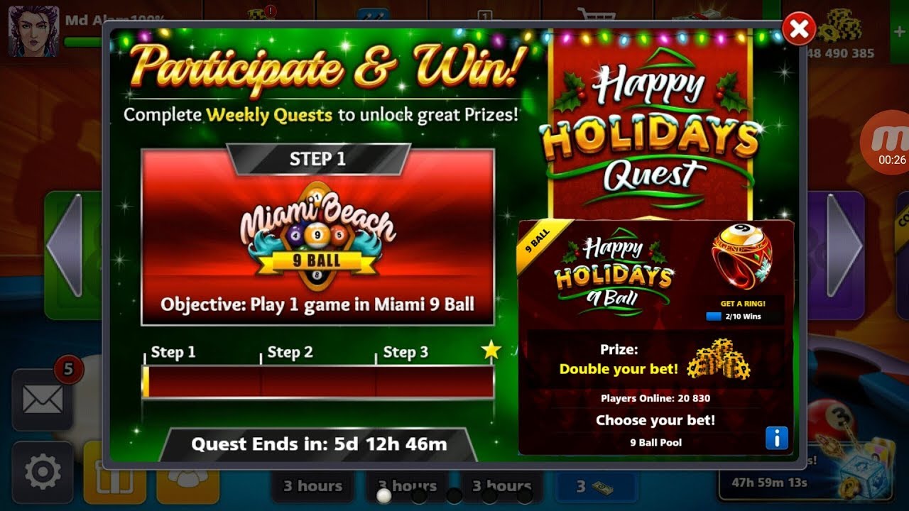 8ball Happy holiday special offer
