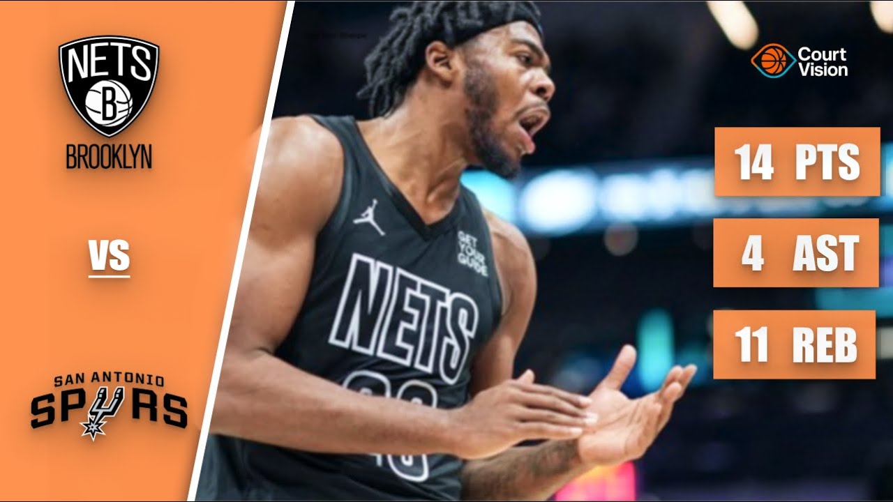 Day'Ron Sharpe - 14 Points, 11 Rebounds, 4 Assists vs Spurs - 2025-26 Regular Season
