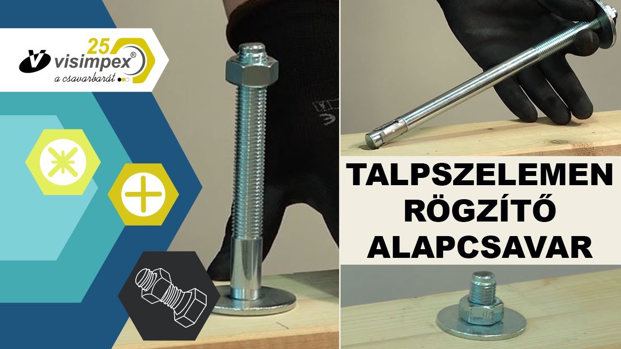 Talpszelemen rögzítő alapcsavar bemutatása