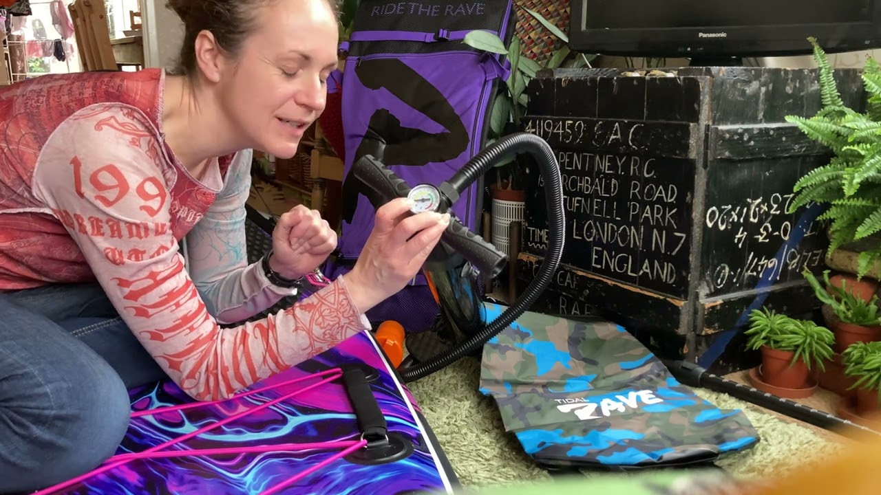 First review Tidal Rave inflatable paddle board. New and inflated!