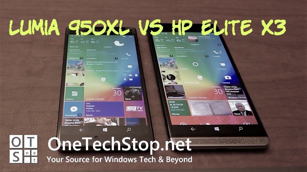 Lumia 950XL Vs HP Elite X3 Speed Comparison