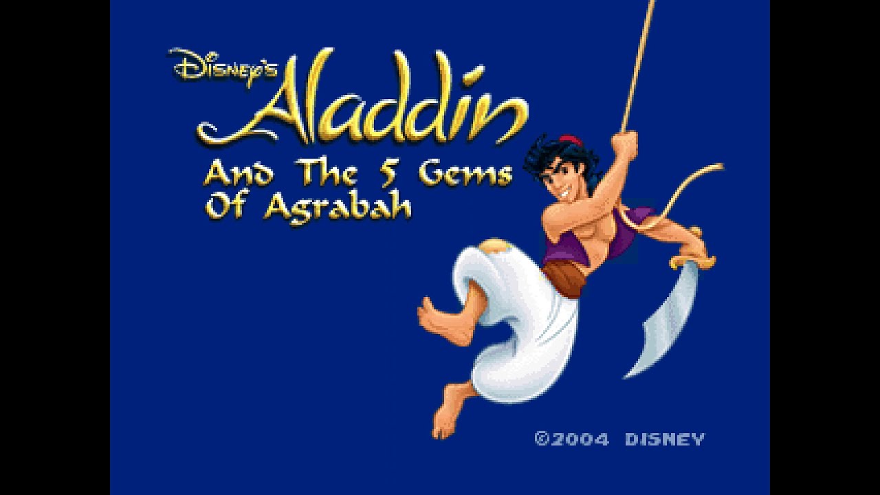 Jakks Pacific TV Game: Aladdin and the 5 Gems of Agrabah (2004 Disney)