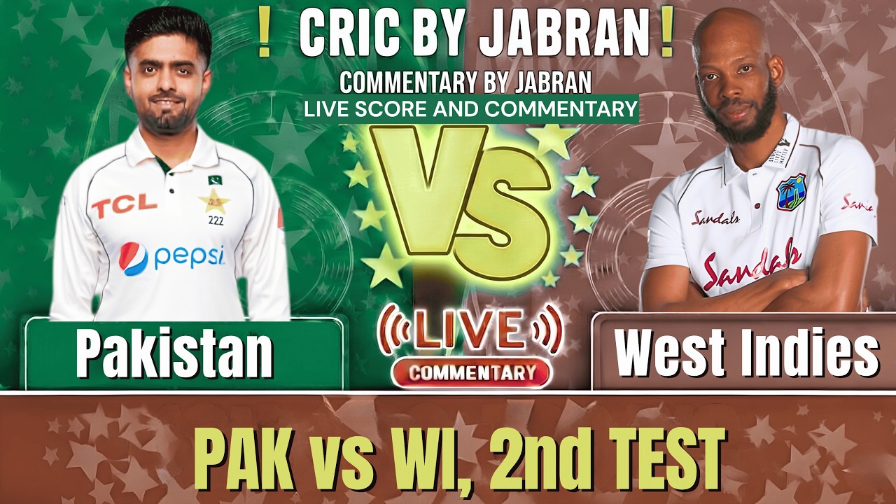 Pakistan vs West Indies Live Score and Fan Commentary | PAK vs WI 2nd Test Day 4