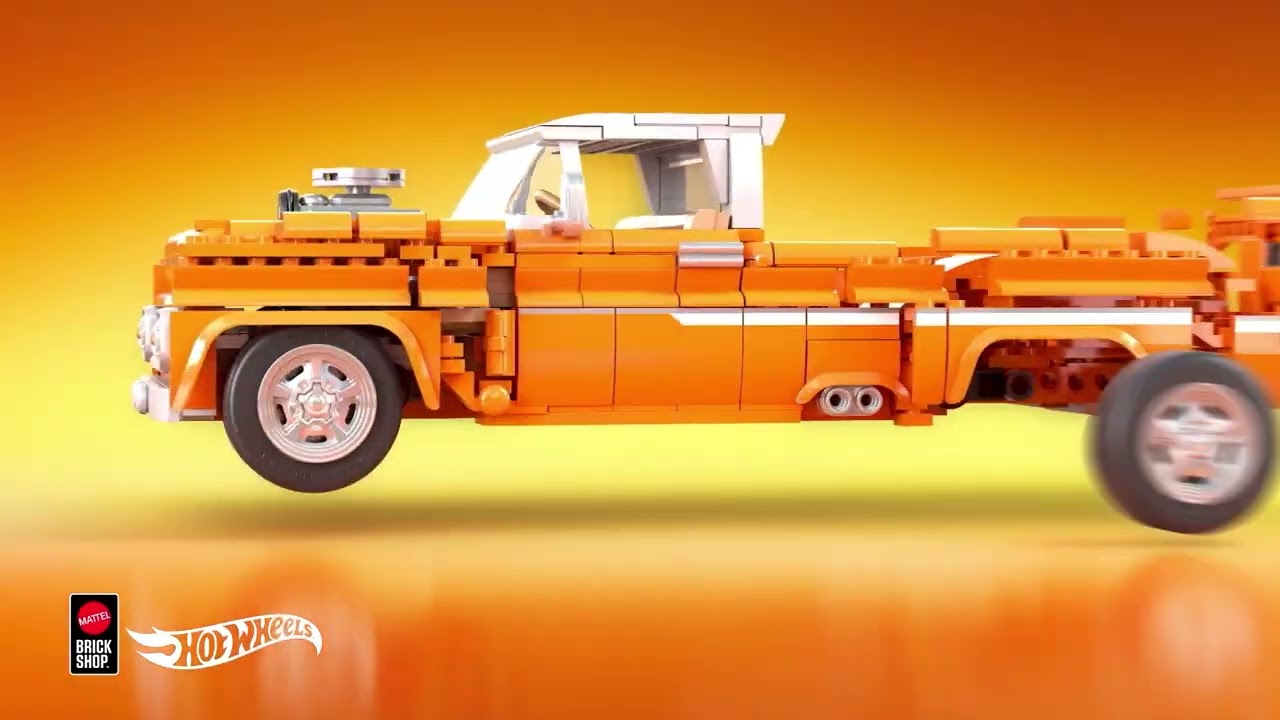 MATTEL BRICK SHOP Hot Wheels Custom &rsquo;62 Chevy Pickup z klock&oacute;w