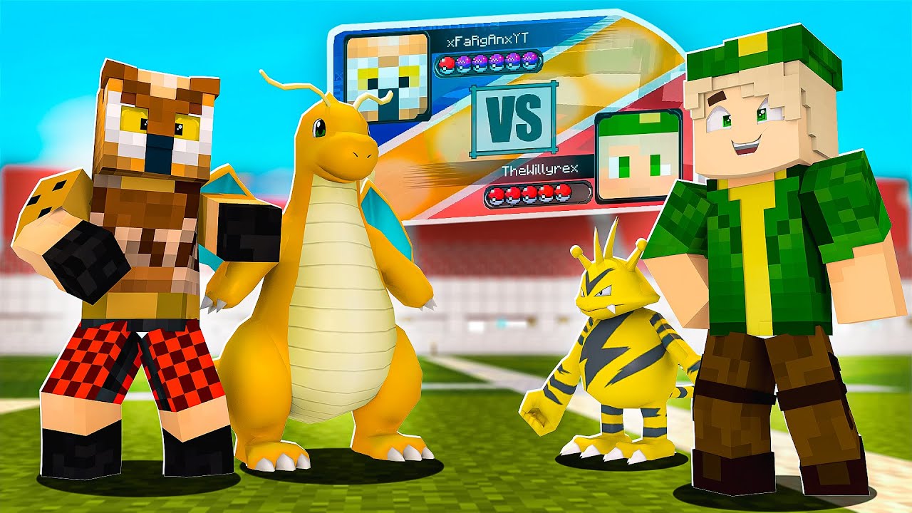 NADIE PUEDE CONTRA MI DRAGONITE! Batalla POKEMON en LUCKY BLOCKS!