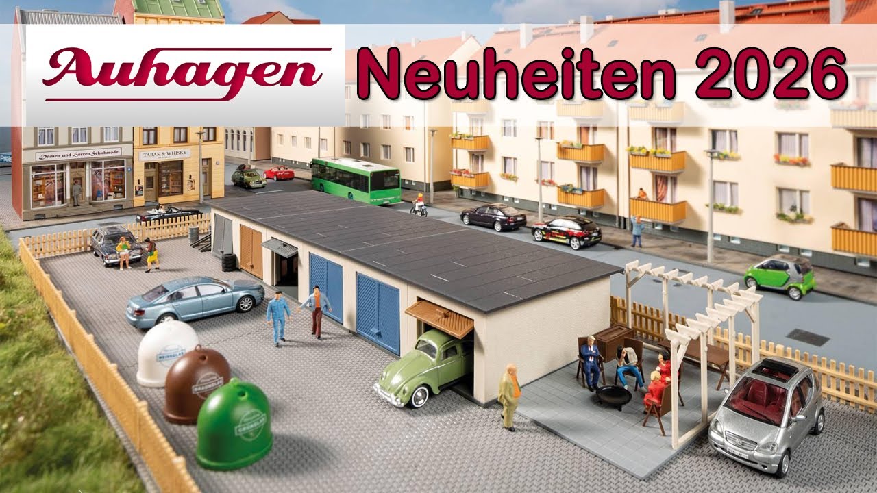 Auhagen und Minicar Neuheiten 2026 | Spur H0, TT und N