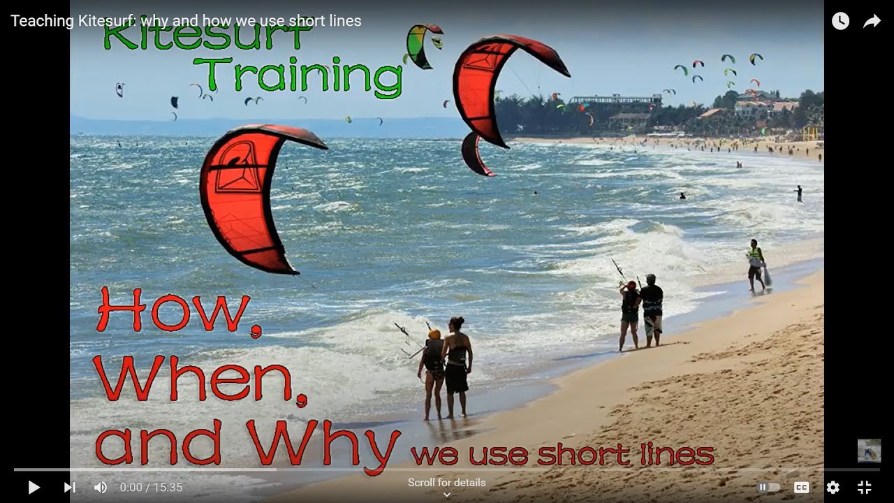 Teaching Kitesurf: why and how we use short lines