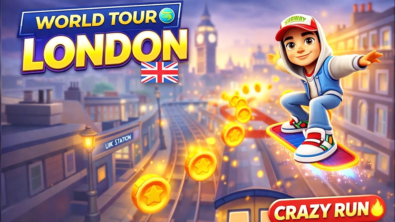 Subway Surfers World Tour London 🇬🇧🔥 High Speed Gameplay 