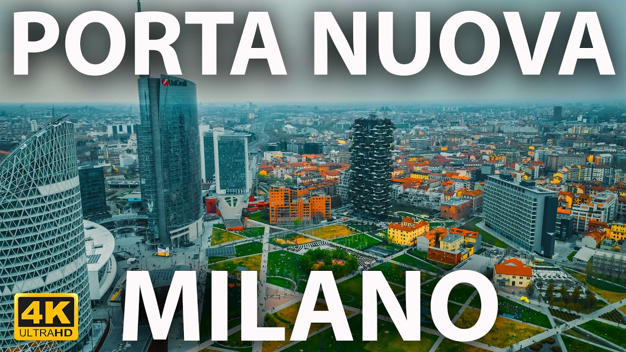 Skyline | Milano Porta Nuova & Bosco Verticale by drone 🇮🇹 [4K] Italy by drone