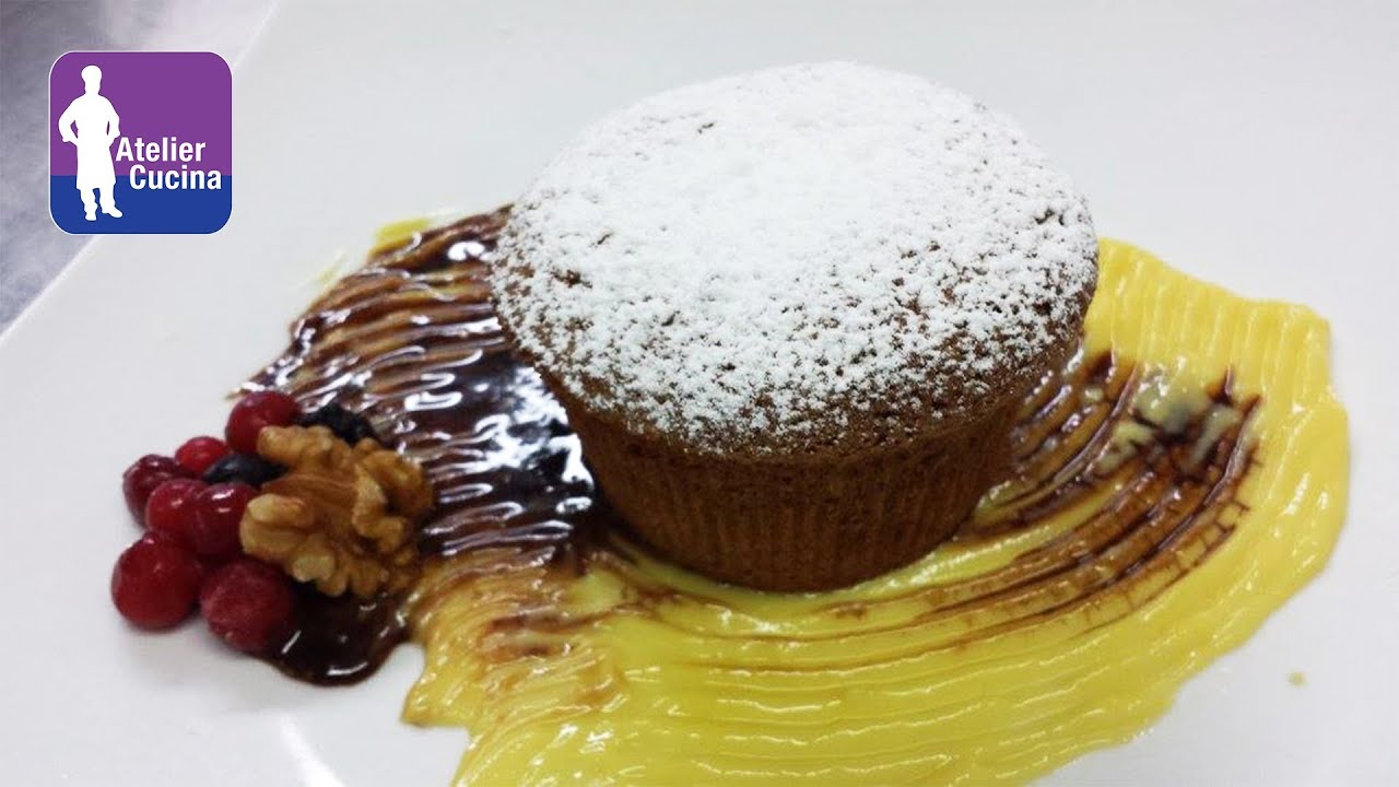 Tortino al grano saraceno con noci e cioccolato