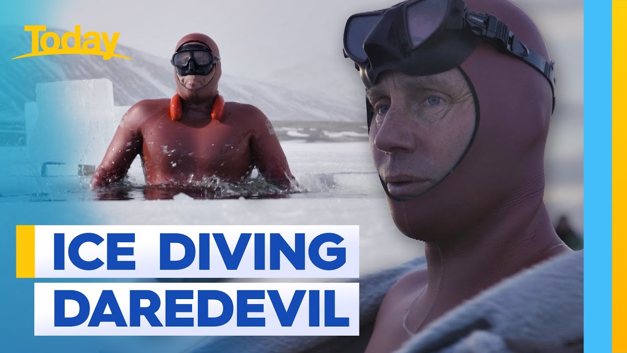 Aussie ice diver sets new record | Today Show Australia