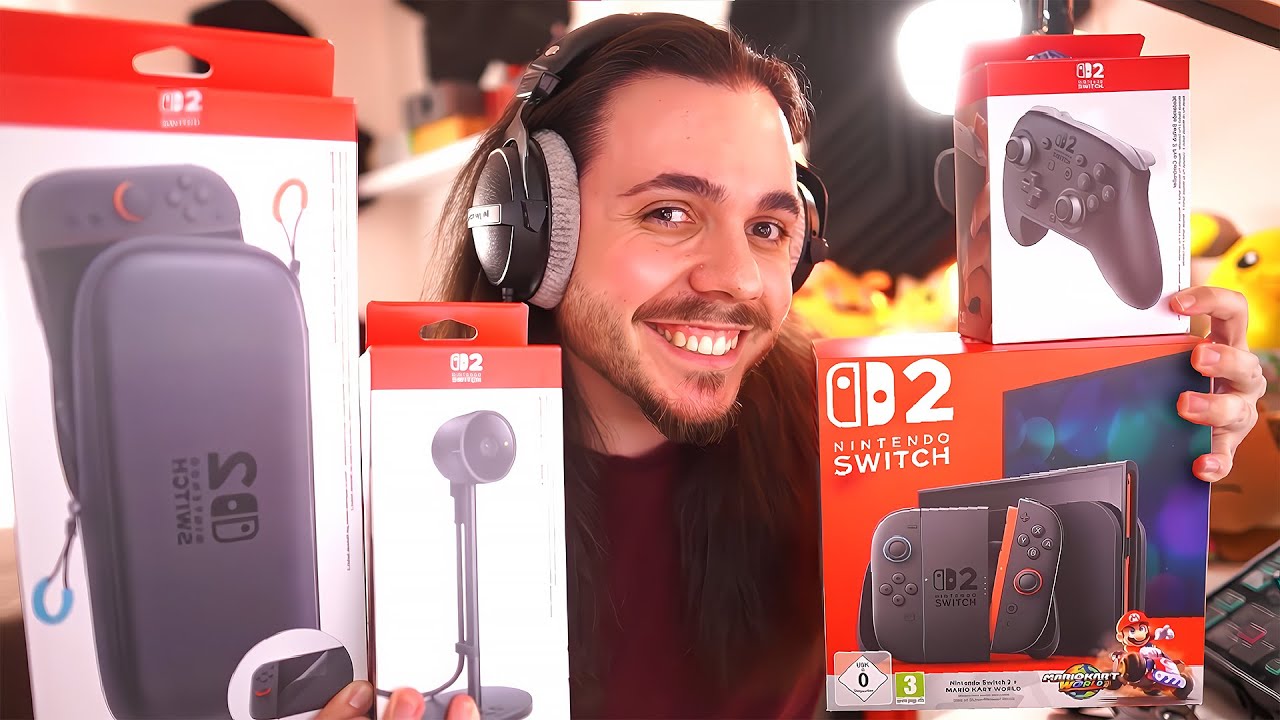FINALMENTE! Unboxing Nintendo Switch 2 ed ACCESSORI ufficiali!