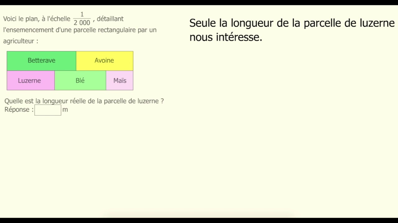 Utilisation d'une échelle pour calculer des dimensions réelles