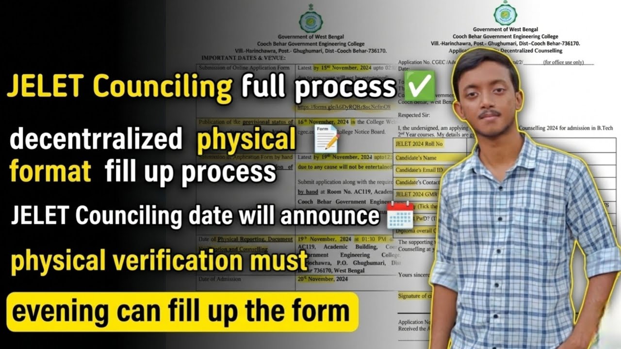 JELET Counselling Full Process: Decentralized Physical Form Fill Up & Verification Must ✅ 