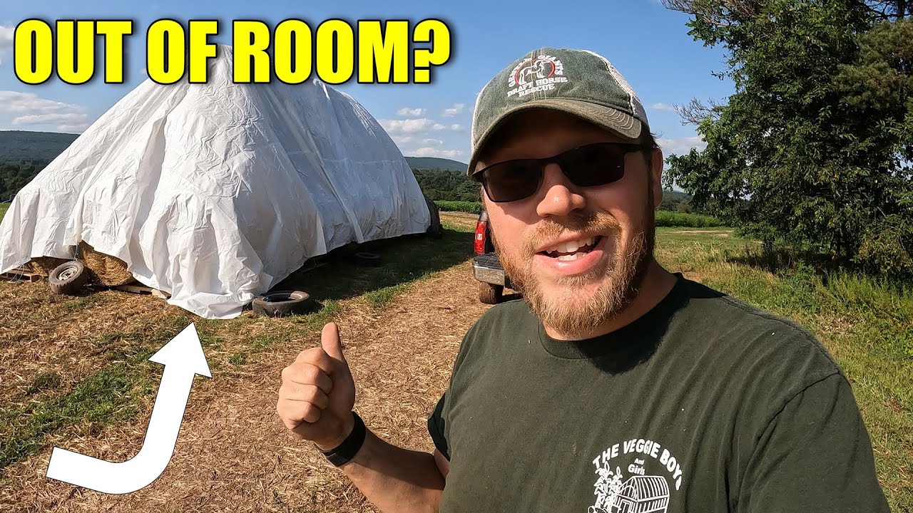 I CAN'T BELIEVE THIS WORKED (Round Bale Stacking On The Farm)