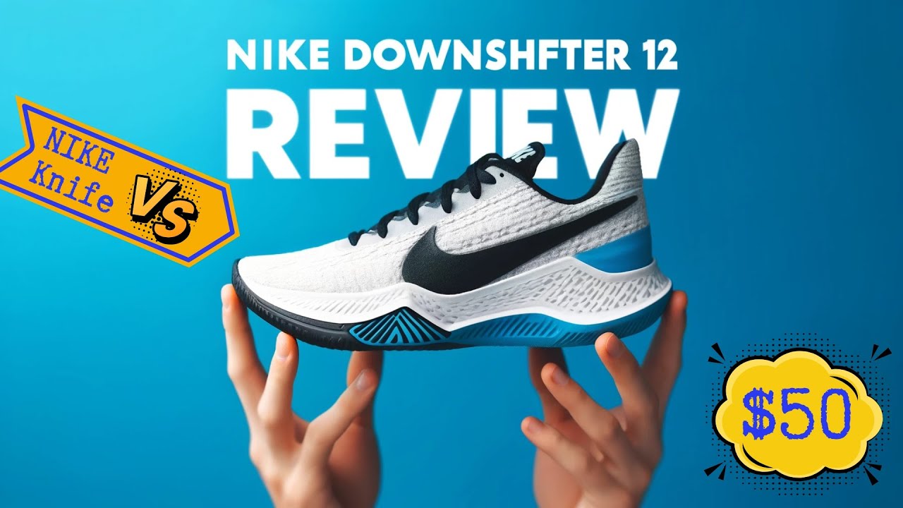 $50 Sneakers vs Hunting Knife! Nike Downshifter 12 Durability Test. Best Affordable Sneakers?