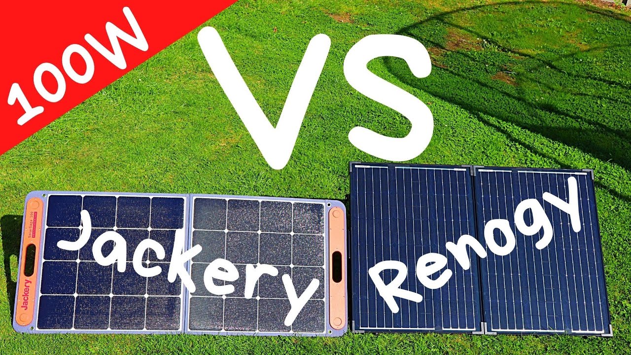 Jackery SolarSaga 100W Panel vs Renogy® 100W Foldable Solar Suitcase | Portable Solar Choices
