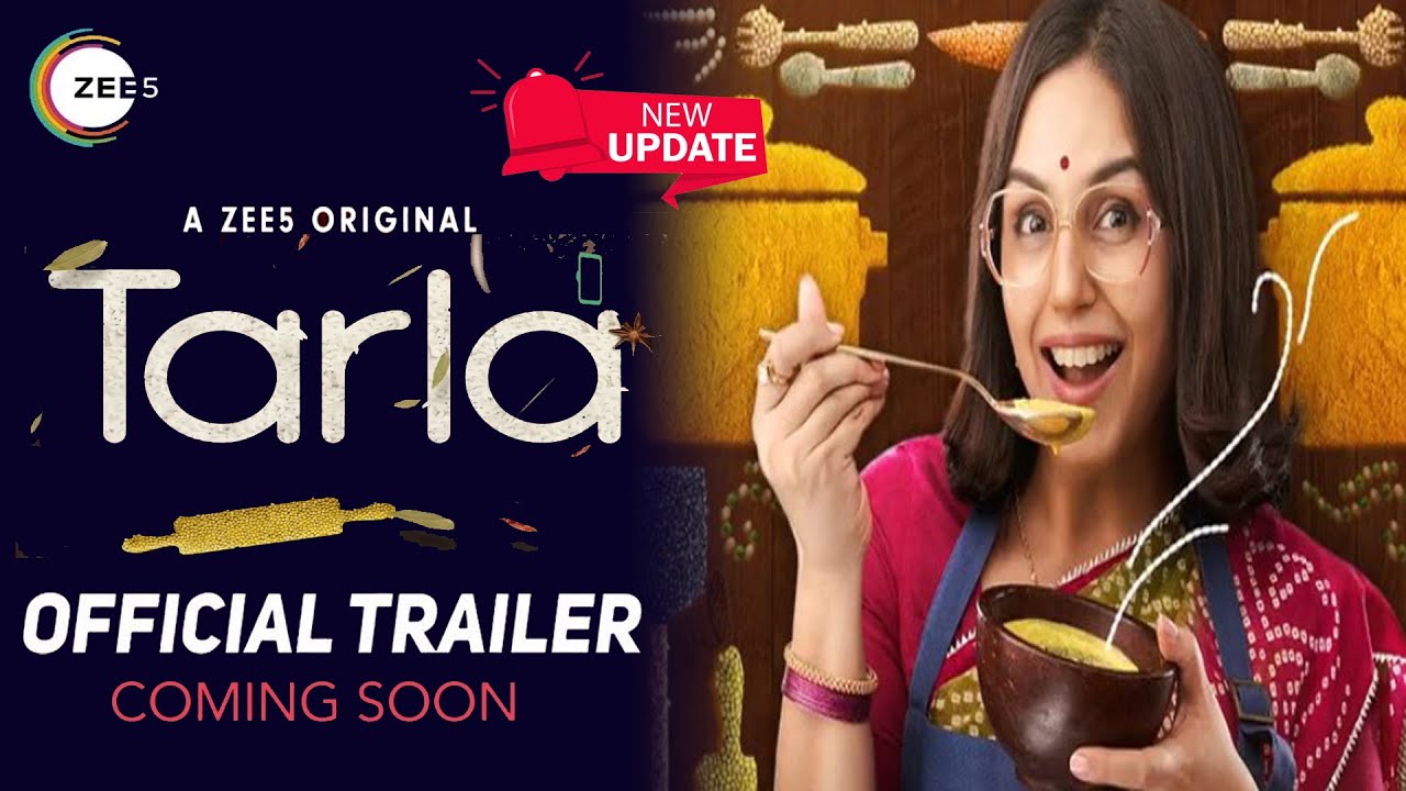 Tarla | Official Trailer | Huma Qureshi | Tarla Dalal New Movie Release Date Update | Zee5