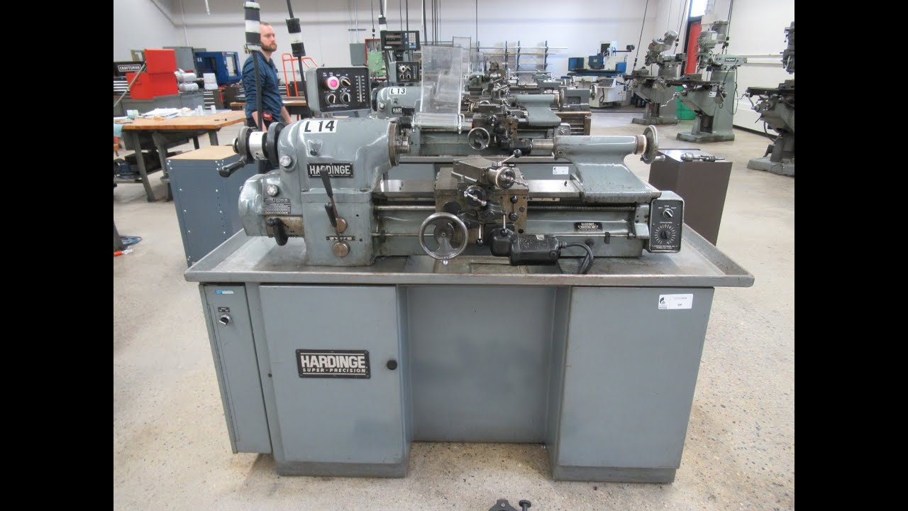 Hardinge Super Precision HLV-H Toolroom Lathe w/ Inch Threading, Steady Rest, Inch Threading & More!