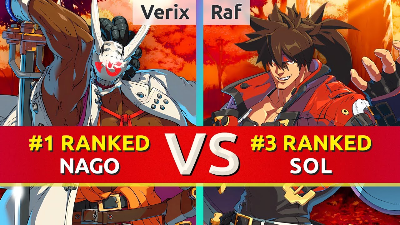 GGST ▰ Verix (#1 Ranked Nagoriyuki) vs Raf (#3 Ranked Sol). High Level Gameplay