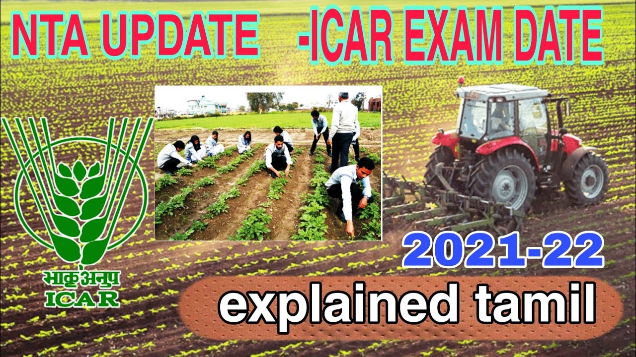 ICAR exam date/agri/NTA/Admission-2021-22